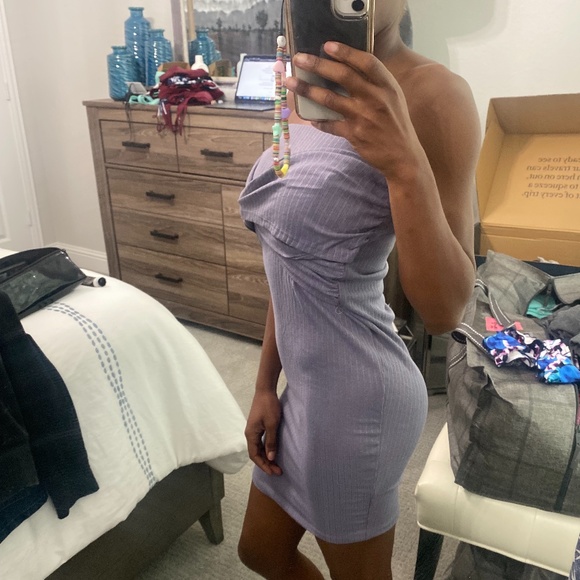 Windsor | Size Small | Dark Grey Strapless Mini Dress - Picture 2 of 2